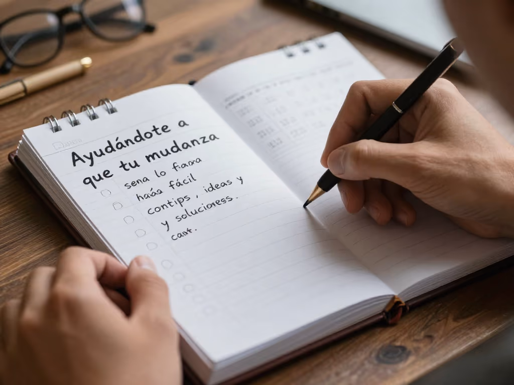 A person writing on a planner with a calendar and a to-do list