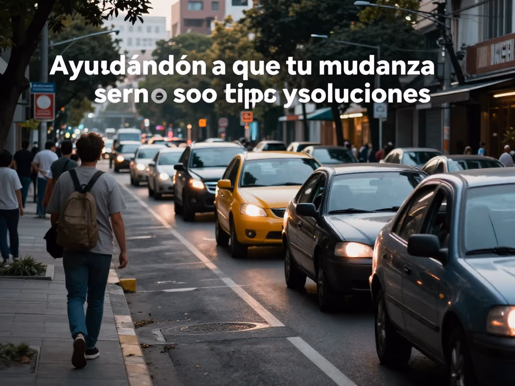 Imagen de una calle urbana con tráfico limitado