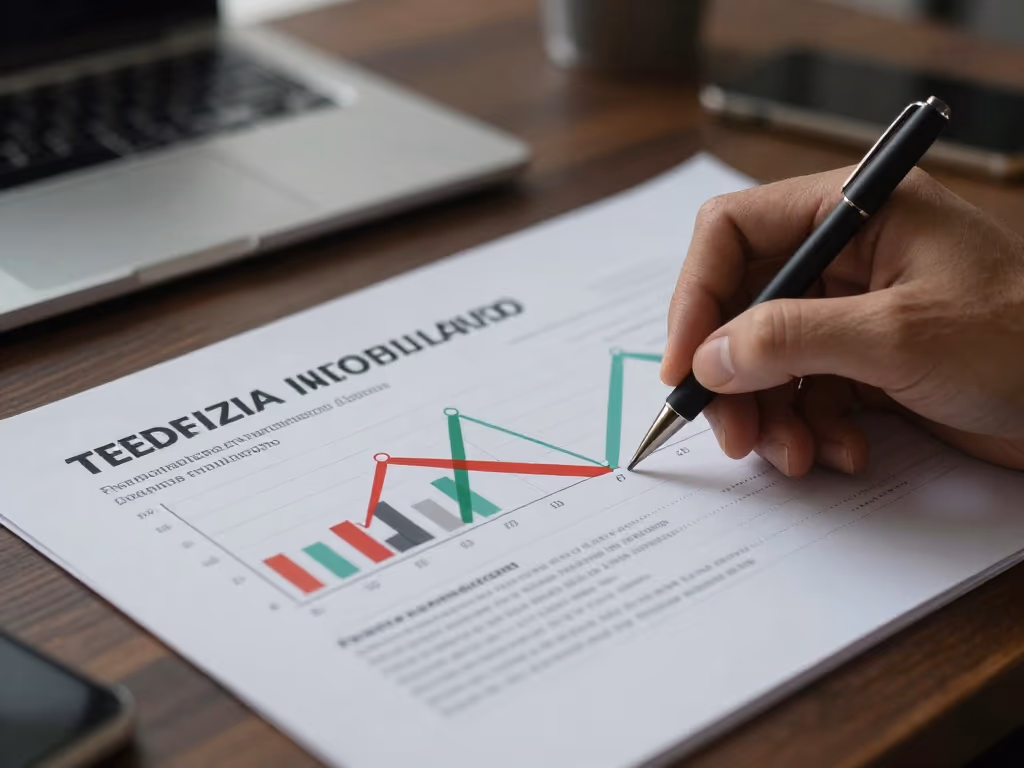 Un gráfico de tendencias del mercado inmobiliario mexicano